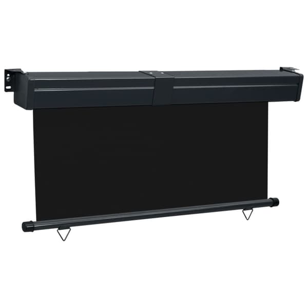 vidaXL Parvekkeen sivumarkiisi 165x250 cm musta