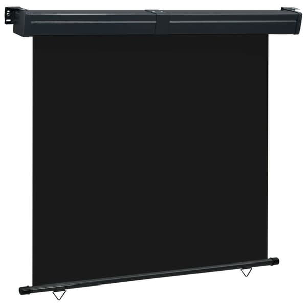 vidaXL Parvekkeen sivumarkiisi 165x250 cm musta
