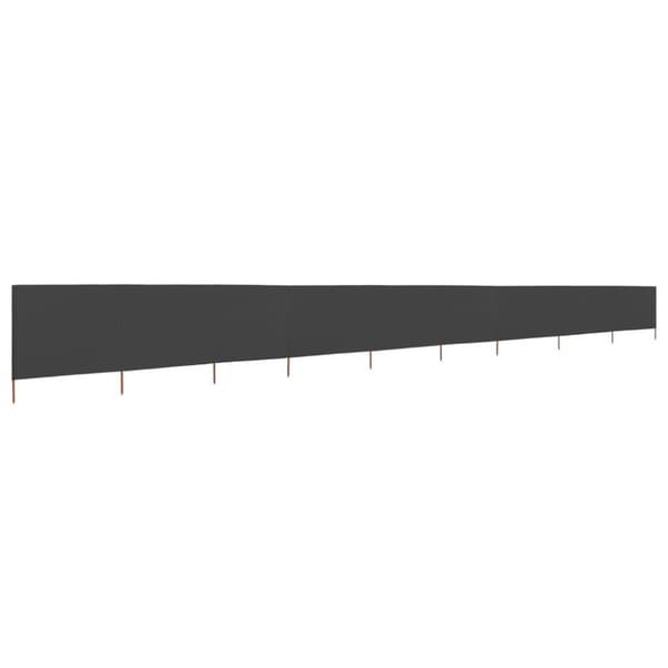 vidaXL Vindskjerm 9 paneler stoff 1200x120 cm antrasitt