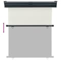 Miniatyrbilde 2 av 6: vidaXL Sidemarkise for balkong 145x250 cm kremhvit