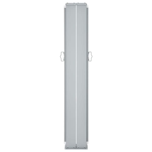 vidaXL Infällbar sidomarkis svart 100x600 cm