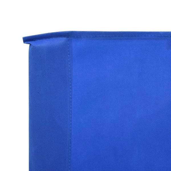 vidaXL 3-panels læsejl 400x120 cm stof azurblå