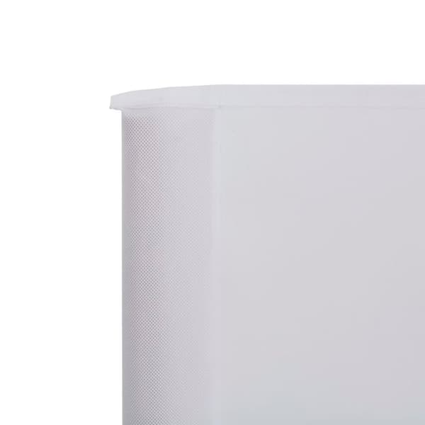 vidaXL Vindskjerm 6 paneler stoff 800x160 cm sandhvit