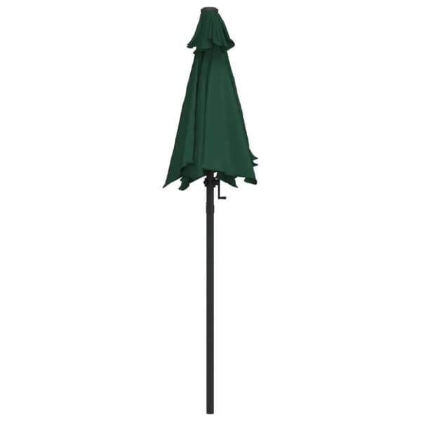 vidaXL Parasoll grønn 200x224 cm aluminium