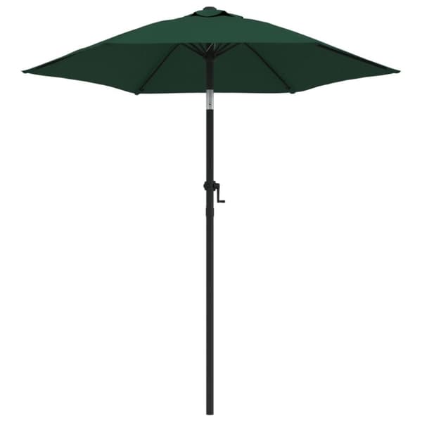 vidaXL Parasoll grønn 200x224 cm aluminium