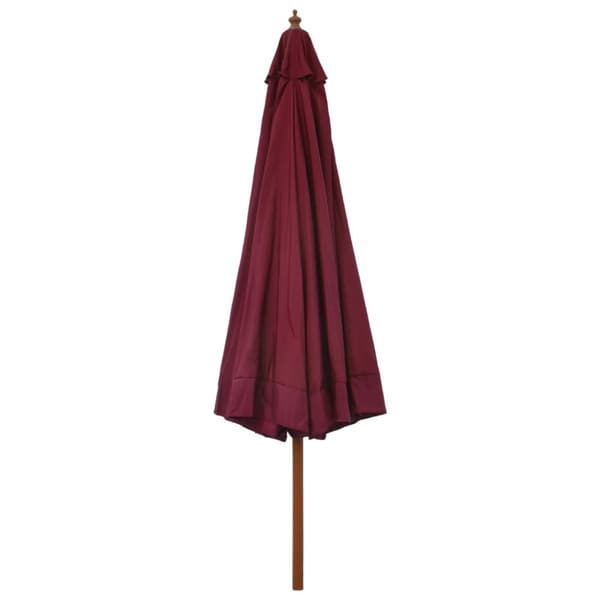 vidaXL Aurinkovarjo puurunko 330 cm viininpunainen