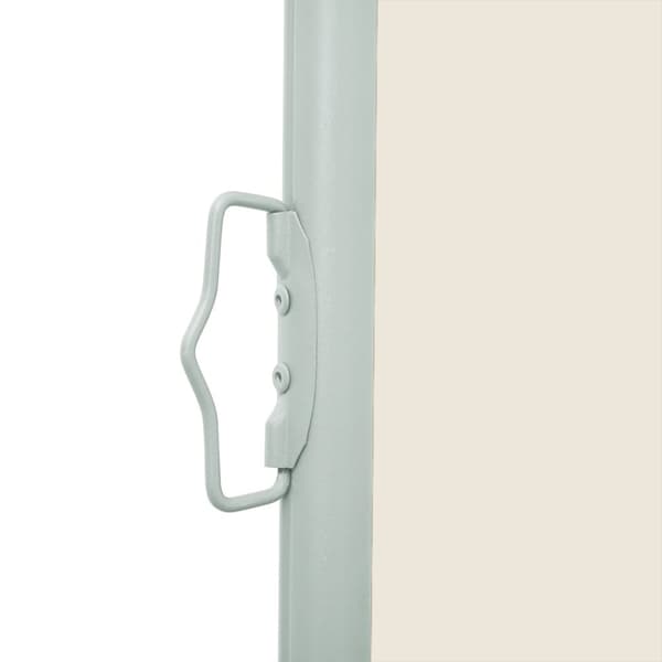 vidaXL Uttrekkbar sidemarkise 170x300 cm kremhvit