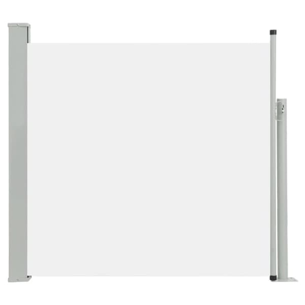 vidaXL Uttrekkbar sidemarkise 170x300 cm kremhvit