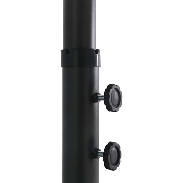 vidaXL udendørs parasol med aluminiumsstang 460 x 270 cm sort