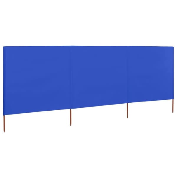 vidaXL Tuulensuojakangas 3 paneelilla 400x160 cm taivaansininen