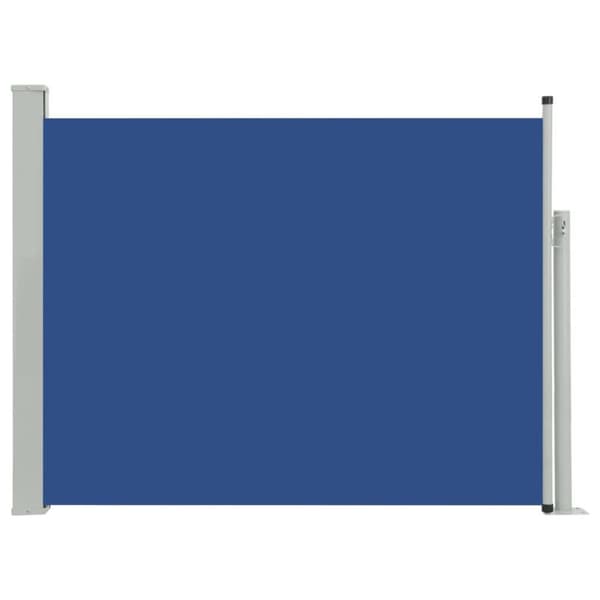 vidaXL Infällbar sidomarkis 140x500 cm blå