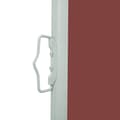 Miniatyrbillede 3 af 8: vidaXL sammenrullelig sidemarkise til terrassen 100 x 300 cm brun