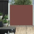Miniatyrbillede 1 af 8: vidaXL sammenrullelig sidemarkise til terrassen 100 x 300 cm brun