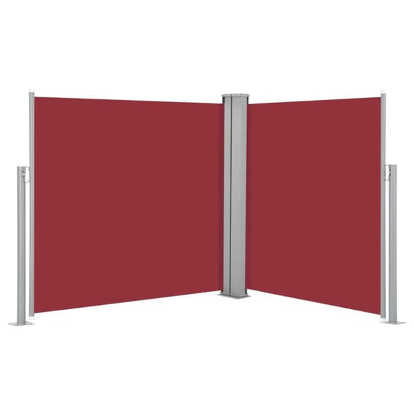 vidaXL Uttrekkbar sidemarkise 100x600 cm rød