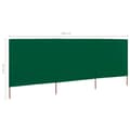 Pikkukuva 6 / 6: vidaXL Tuulensuojakangas 3 paneelilla 400x80 cm vihreä