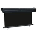 Miniatyrbilde 3 av 10: vidaXL Sidemarkise for balkong 145x250 cm svart