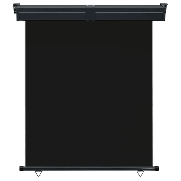 vidaXL Sidemarkise for balkong 145x250 cm svart