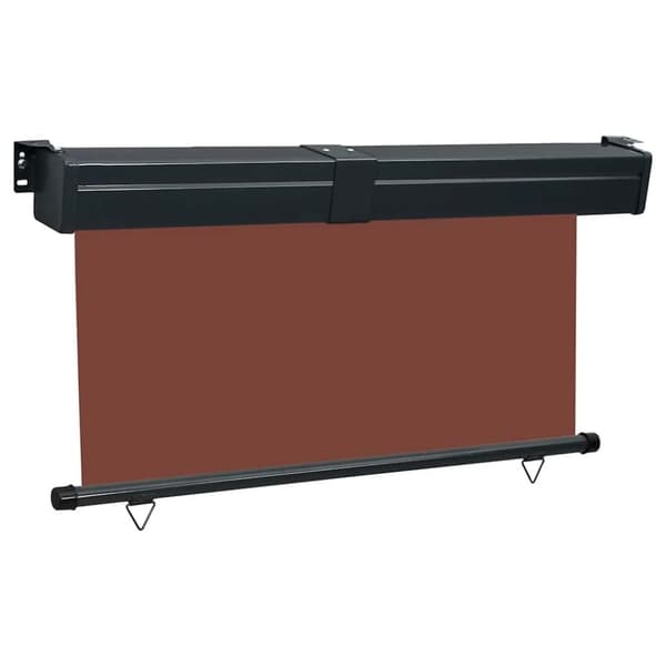 vidaXL Parvekkeen sivumarkiisi 145x250 cm ruskea