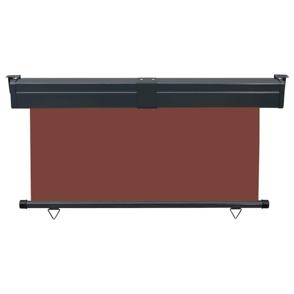 vidaXL Parvekkeen sivumarkiisi 145x250 cm ruskea
