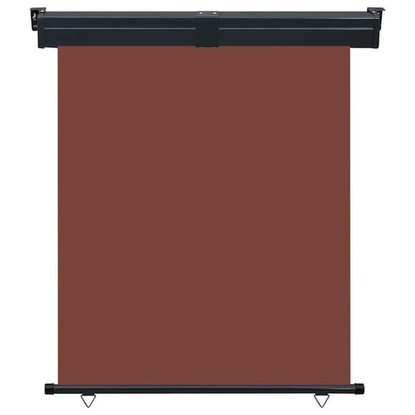 vidaXL Parvekkeen sivumarkiisi 145x250 cm ruskea