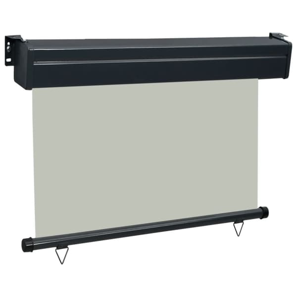 vidaXL Sidemarkise for balkong 80x250 cm grå