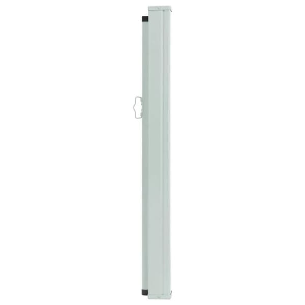 vidaXL sammenrullelig sidemarkise til terrassen 120x500 cm sort