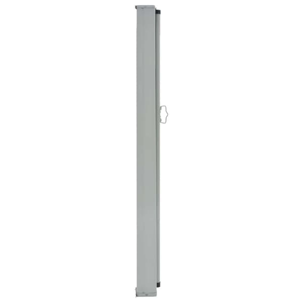 vidaXL sammenrullelig sidemarkise til terrassen 80 x 300 cm grå