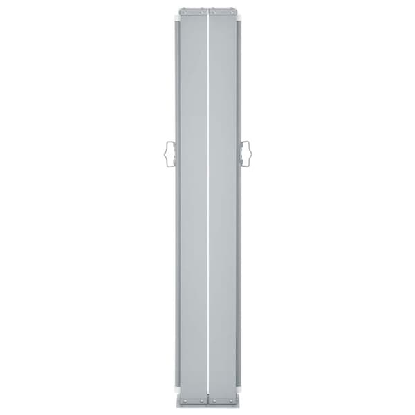 vidaXL Uttrekkbar sidemarkise 100x1000 cm kremhvit