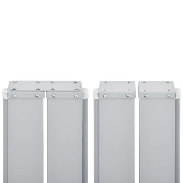 vidaXL Uttrekkbar sidemarkise 100x1000 cm kremhvit
