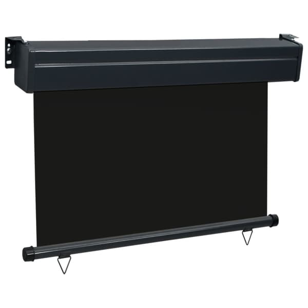 vidaXL sidemarkise til altan 85x250 cm sort