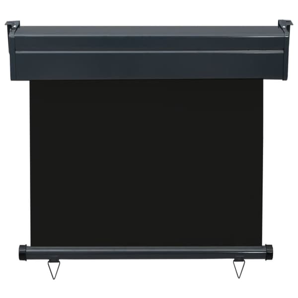 vidaXL sidemarkise til altan 85x250 cm sort