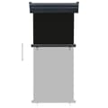 Miniatyrbillede 5 af 10: vidaXL sidemarkise til altan 85x250 cm sort