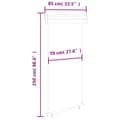 Miniatyrbillede 10 af 10: vidaXL sidemarkise til altan 85x250 cm sort