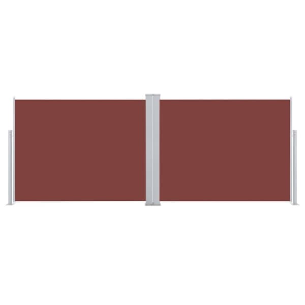 vidaXL Uttrekkbar sidemarkise 140x1000 cm brun