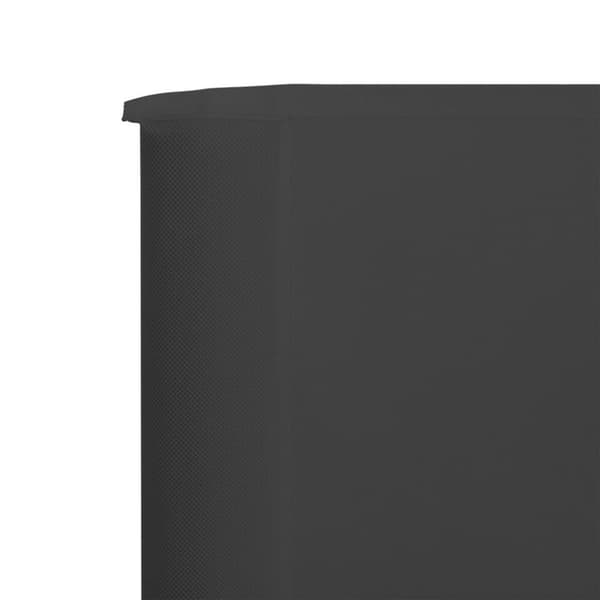 vidaXL Tuulensuojakangas 3 paneelilla 400x80 cm antrasiitti