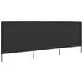 Pikkukuva 2 / 6: vidaXL Tuulensuojakangas 3 paneelilla 400x80 cm antrasiitti