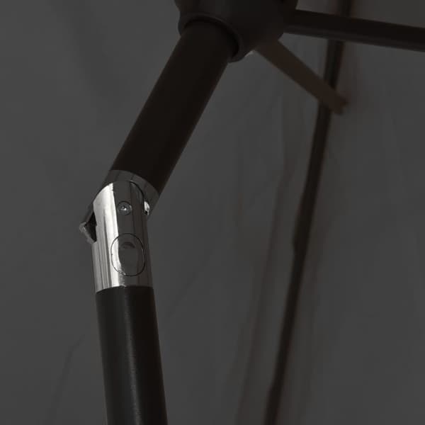 vidaXL Parasoll antrasitt 200x224 cm aluminium