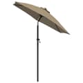 Miniatyrbilde 3 av 8: vidaXL Parasoll gråbrun 200x224 cm aluminium