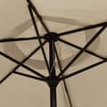 Miniatyrbilde 5 av 8: vidaXL Parasoll gråbrun 200x224 cm aluminium