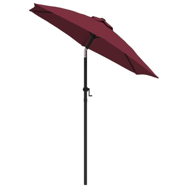vidaXL Aurinkovarjo viininpunainen 200x224 cm alumiini