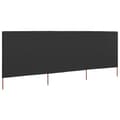 Miniatyrbillede 2 af 6: vidaXL 3-panels læsejl 400x160 cm stof antracitgrå