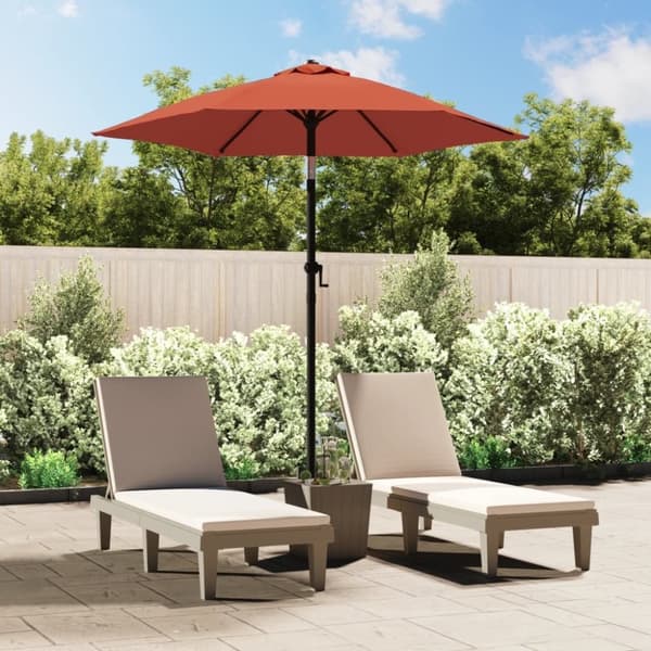 vidaXL Parasoll terrakotta 200x211 cm aluminium