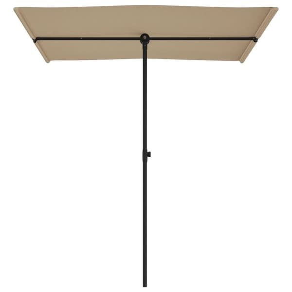 vidaXL Hageparasoll med aluminiumsstang 180x110 cm grønn