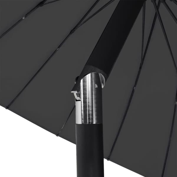 vidaXL Parasoll med aluminiumsstang 270 cm svart