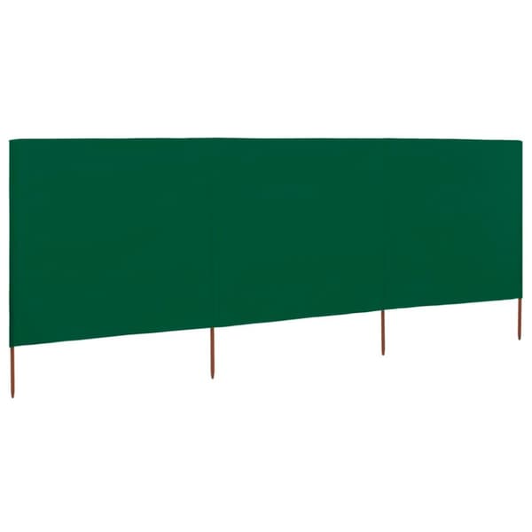 vidaXL 3-panels læsejl 400x160 cm stof grøn