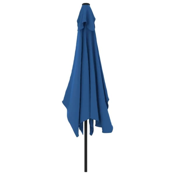 vidaXL Parasoll med metallstang 300x200 cm asur