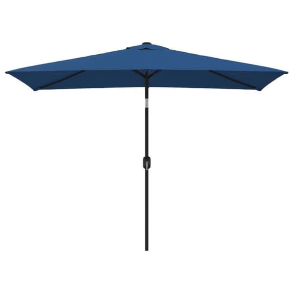 vidaXL Parasoll med metallstang 300x200 cm asur