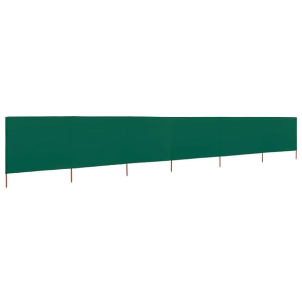 vidaXL Vindskydd 6 paneler tyg 800x160 cm grön