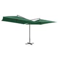 Miniatyrbilde 3 av 6: vidaXL Dobbel parasoll med stålstang 250x250 cm grønn