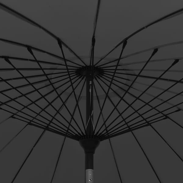 vidaXL parasol med aluminiumstang 270 cm antracitgrå